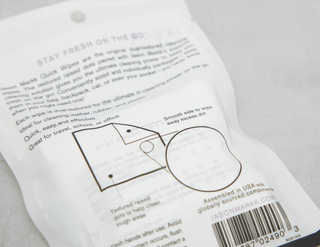 Jason Markk Quick Wipes 3 Pack